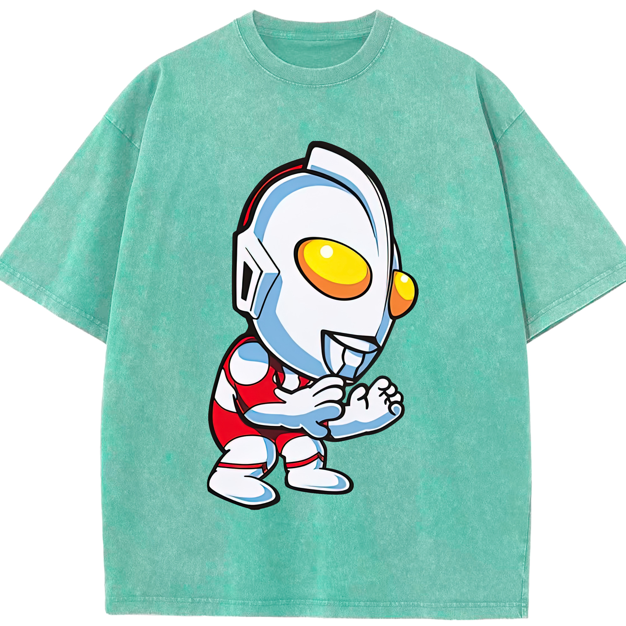 （画像用） ウルトラマン Ultraman 綿100% ヴィンテージ風 半袖Tシャツ（フロントプリント）